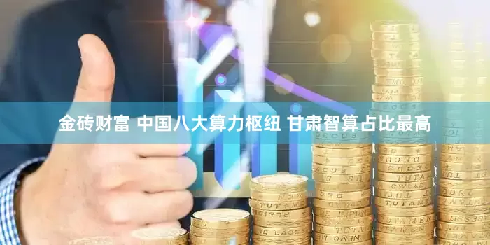 金砖财富 中国八大算力枢纽 甘肃智算占比最高