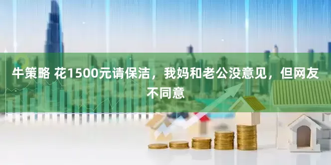 牛策略 花1500元请保洁，我妈和老公没意见，但网友不同意